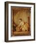 A Young Girl Lifting a Chest-Jean-Baptiste Greuze-Framed Giclee Print