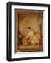 A Young Girl Lifting a Chest-Jean-Baptiste Greuze-Framed Giclee Print