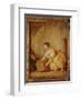 A Young Girl Lifting a Chest-Jean-Baptiste Greuze-Framed Giclee Print