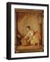 A Young Girl Lifting a Chest-Jean-Baptiste Greuze-Framed Giclee Print