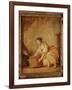 A Young Girl Lifting a Chest-Jean-Baptiste Greuze-Framed Giclee Print