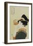 A Young Girl Looking Through a Nozoki Megane, Magic Lantern-Kitagawa Utamaro-Framed Giclee Print