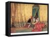 A Young Girl of Wonderous Beauty-Warwick Goble-Framed Stretched Canvas