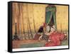 A Young Girl of Wonderous Beauty-Warwick Goble-Framed Stretched Canvas