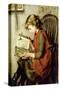 A Young Girl Reading, 1890 (Oil on Canvas)-Charlotte Weeks-Stretched Canvas