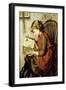 A Young Girl Reading, 1890 (Oil on Canvas)-Charlotte Weeks-Framed Giclee Print