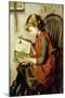 A Young Girl Reading, 1890 (Oil on Canvas)-Charlotte Weeks-Mounted Giclee Print