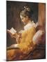 A Young Girl Reading-Jean-Honoré Fragonard-Mounted Art Print