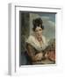 A Young Girl Reposing-Jan Adam Kruseman-Framed Art Print