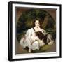 A Young Girl Resting in a Landscape with Her Dog-Frederich August Kaulbach-Framed Giclee Print