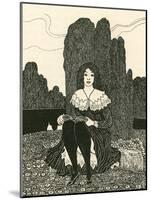 A Young Girl Sat Alone Reading. from Illustrierte Sittengeschichte Vom Mittelalter Bis Zur Gegenwar-null-Mounted Giclee Print