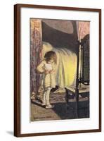 A Young Girl Undressing, from 'A Child's Garden of Verses' by Robert Louis Stevenson, Published…-Jessie Willcox-Smith-Framed Giclee Print