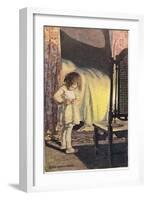 A Young Girl Undressing, from 'A Child's Garden of Verses' by Robert Louis Stevenson, Published…-Jessie Willcox-Smith-Framed Giclee Print