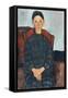 A young Girl with a Black Apron, 1918-Amedeo Modigliani-Framed Stretched Canvas