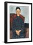 A young Girl with a Black Apron, 1918-Amedeo Modigliani-Framed Giclee Print