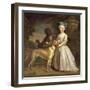 A Young Girl with a Dog and a Page, 1720-30-Bartholomew Dandridge-Framed Giclee Print