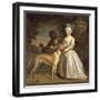 A Young Girl with a Dog and a Page, 1720-30-Bartholomew Dandridge-Framed Giclee Print