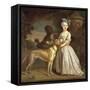 A Young Girl with a Dog and a Page, 1720-30-Bartholomew Dandridge-Framed Stretched Canvas