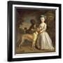 A Young Girl with a Dog and a Page, 1720-30-Bartholomew Dandridge-Framed Giclee Print