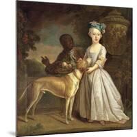 A Young Girl with a Dog and a Page, 1720-30-Bartholomew Dandridge-Mounted Giclee Print