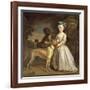 A Young Girl with a Dog and a Page, 1720-30-Bartholomew Dandridge-Framed Giclee Print