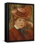 A Young Girl with a Red Hat, 1899-Pierre-Auguste Renoir-Framed Stretched Canvas