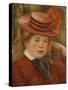 A Young Girl with a Red Hat, 1899-Pierre-Auguste Renoir-Stretched Canvas