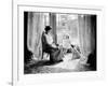 A Young Girl with Her Mother and Dog in England, Ca. 1900-null-Framed Photographic Print