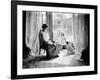 A Young Girl with Her Mother and Dog in England, Ca. 1900-null-Framed Photographic Print