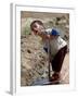 A Young Internally-Displaced Child at a Camp for Displaced Iraqis Who Have Fled Violence-null-Framed Photographic Print