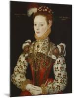 A Young Lady Aged 21, Possibly Helena Snakenborg, Later Marchioness of Northampton-British School 16th century-Mounted Giclee Print