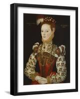 A Young Lady Aged 21, Possibly Helena Snakenborg, Later Marchioness of Northampton-British School 16th century-Framed Giclee Print
