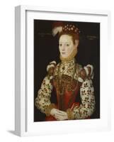 A Young Lady Aged 21, Possibly Helena Snakenborg, Later Marchioness of Northampton-British School 16th century-Framed Giclee Print