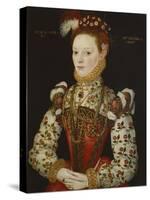 A Young Lady Aged 21, Possibly Helena Snakenborg, Later Marchioness of Northampton-British School 16th century-Stretched Canvas