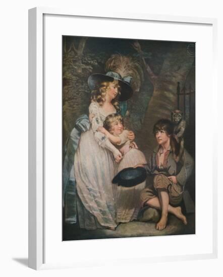 A Young Lady Encouraging the Low Comedian, c1786-1826, (1919)-William Ward-Framed Giclee Print