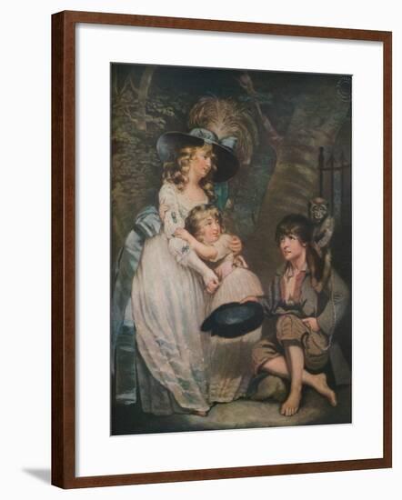 A Young Lady Encouraging the Low Comedian, c1786-1826, (1919)-William Ward-Framed Giclee Print