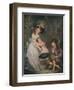 A Young Lady Encouraging the Low Comedian, c1786-1826, (1919)-William Ward-Framed Giclee Print