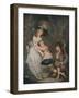 A Young Lady Encouraging the Low Comedian, c1786-1826, (1919)-William Ward-Framed Giclee Print