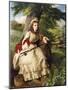 A Young Lady Fishing, 1873-William Maw Egley-Mounted Giclee Print
