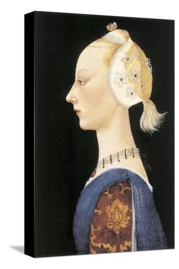 A Young Lady of Fashion-Paolo Uccello-Stretched Canvas