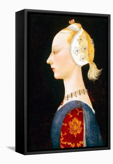 A Young Lady of Fashion-Paolo Uccello-Framed Stretched Canvas