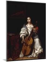 A Young Lady Playing a Violoncello-Renier de la Haye-Mounted Giclee Print