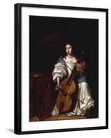 A Young Lady Playing a Violoncello-Renier de la Haye-Framed Giclee Print