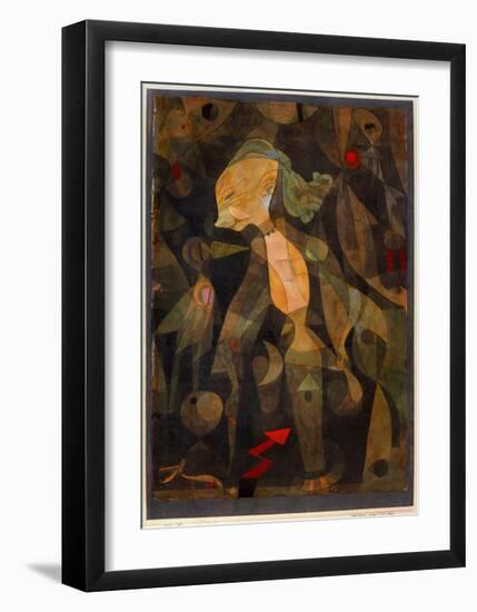 A Young Lady's Adventure, 1922-Paul Klee-Framed Giclee Print