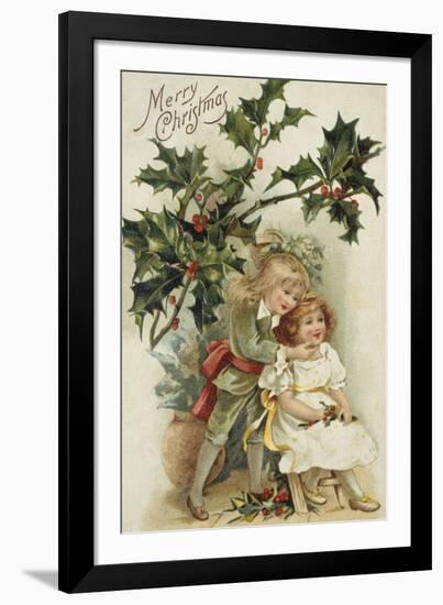 A Young Lady's First Kiss-The Vintage Collection-Framed Giclee Print