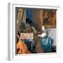 A Young Lady Seated at a Virginal, circa 1670-Johannes Vermeer-Framed Giclee Print