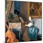 A Young Lady Seated at a Virginal, circa 1670-Johannes Vermeer-Mounted Giclee Print