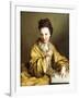 A Young Lady, Wearing a Yellow Robe, Seated at a Table, Beckoning, 1703-Jean Baptiste Santerre-Framed Giclee Print
