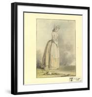 A Young Lady-Augustin De Saint-Framed Lithograph