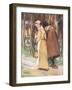 A Young Maiden Glancing at the Scarlet Letter-Hugh Thomson-Framed Giclee Print